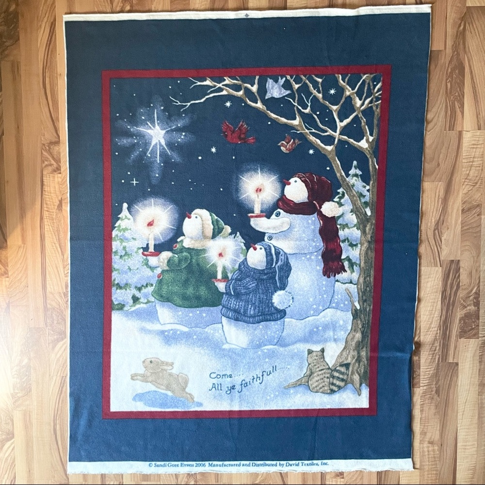 3/$25 Christmas Snowman Fleece Holiday Throw Blanket